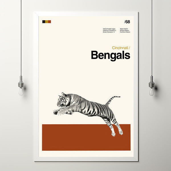 Bengals Movie Poster, Bengals Poster, Cincinnati Film, Retro Movie Poster, Room Decor, Printable Art, Digital Art, Wall Art, Home Decor