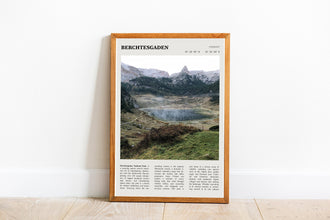 Berchtesgaden National Park Wall Art Poster Poster Germany Berchtesgaden National Park  Black White Poster  Gift 1699744399
