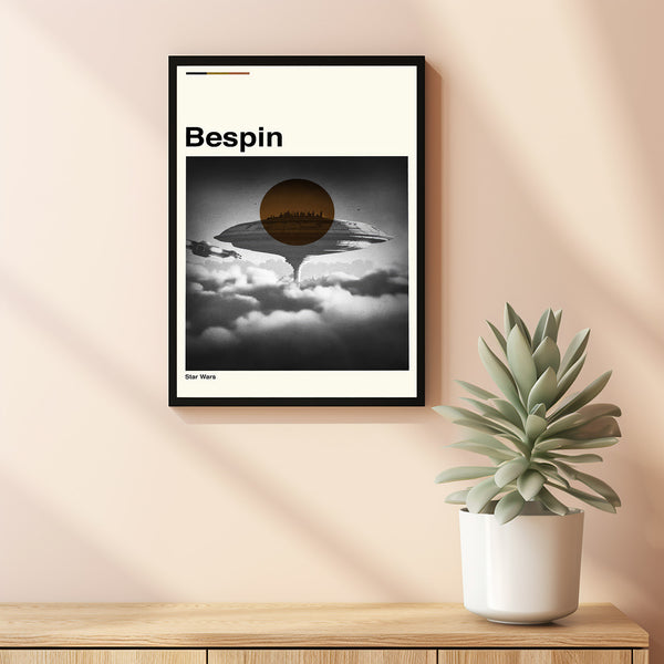 Bespin Movie Poster, Bespin Poster, Star Wars Film, Retro Movie Poster, Room Decor, Printable Art, Digital Art, Wall Art, Home Decor