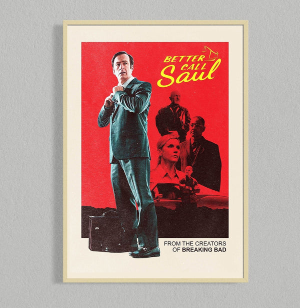 Better Call Saul Mid Century Movie Poster  Mid Century Film Poster  Minimalist Movie Poster    Wall Art Poster 1289256757