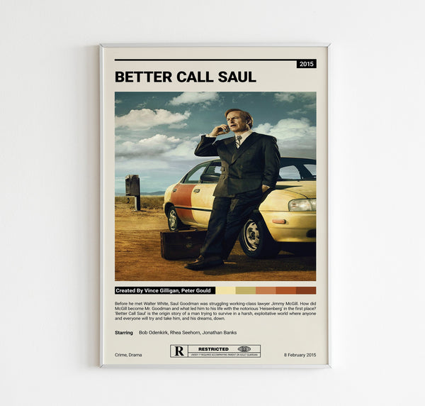 Better Call Saul Tv Series Poster  TV Show Prints  Vintage Retro Art Print  Living room poster  Wall Art Print  Bob Odenkirk Poster 1696776459