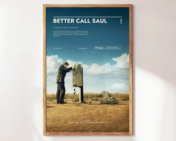 Better Call Saul  Poster  Art Print  Movie Posters  TV Posters  Gift for Movie lovers 1287293886