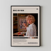 Big Eyes Poster,Tim Burton, Minimalist Movie Poster