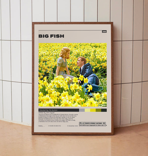 Big Fish Poster,Tim Burton, Minimalist Movie Poster