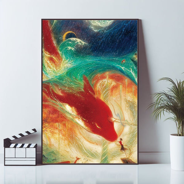 Big Fish & Begonia Movie Poster, Wall Art Prints, Art Poster, Canvas Material Gift, Keepsake, Home Decor, Live Room Wall Art 1632454253