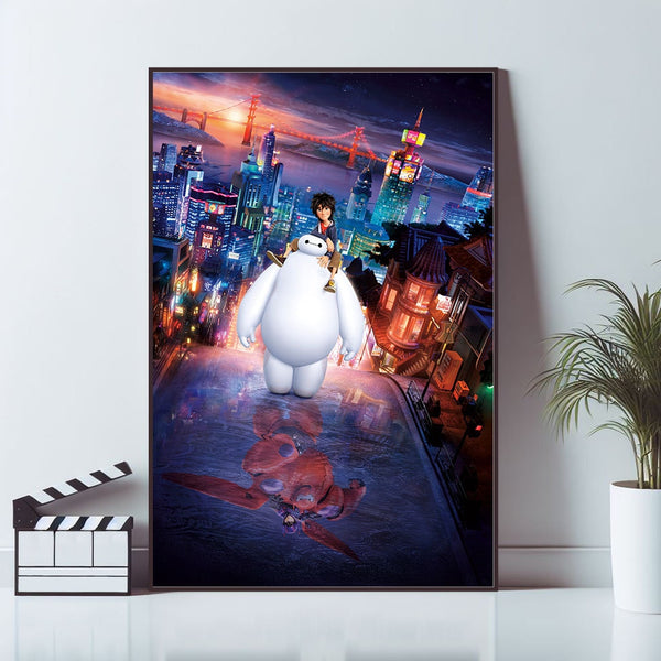 Big Hero 6 Movie Poster, Wall Art Prints, Art Poster, Canvas Material Gift, Keepsake, Home Decor, Live Room Wall Art 1594023365