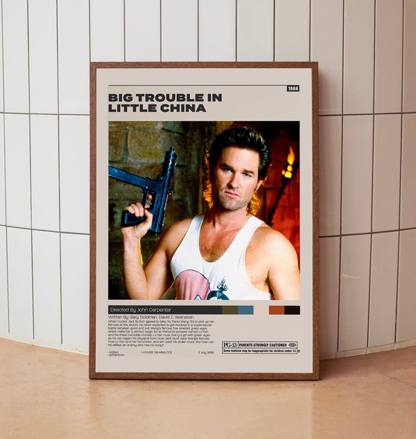 Big Trouble in Little China Poster,John Carpenter, Minimalist Movie Poster