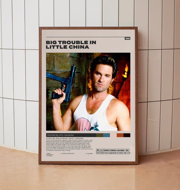 Big Trouble in Little China, John Carpenter, Minimalist Movie Poster