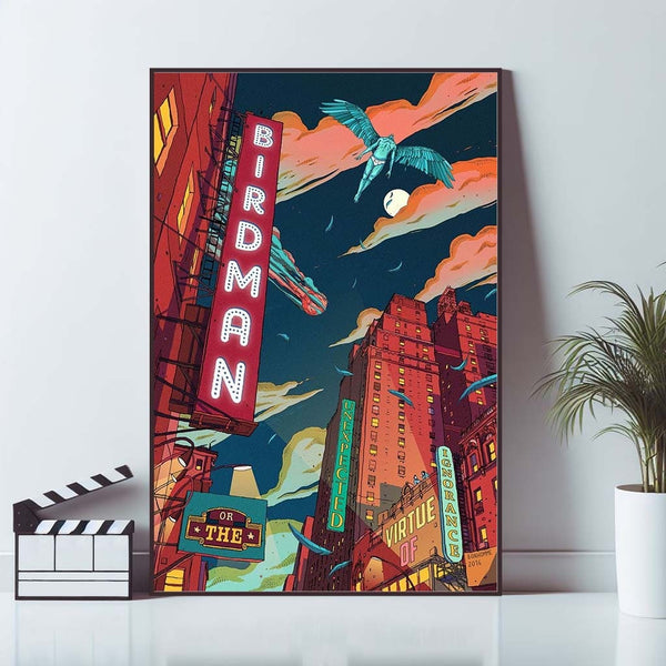 Birdman Movie Poster, Art Poster, Home Decor, Wall Art Prints, High Quality Reproduction, Keepsake 1648852830