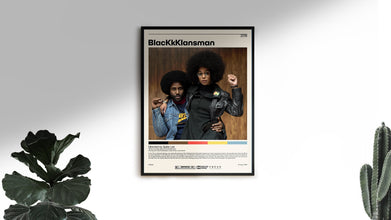 BlacKkKlansman Poster  Spike Lee, Minimalist Movie Poster, Vintage Retro Art Print, Custom Poster, Wall Art Print 1006040303