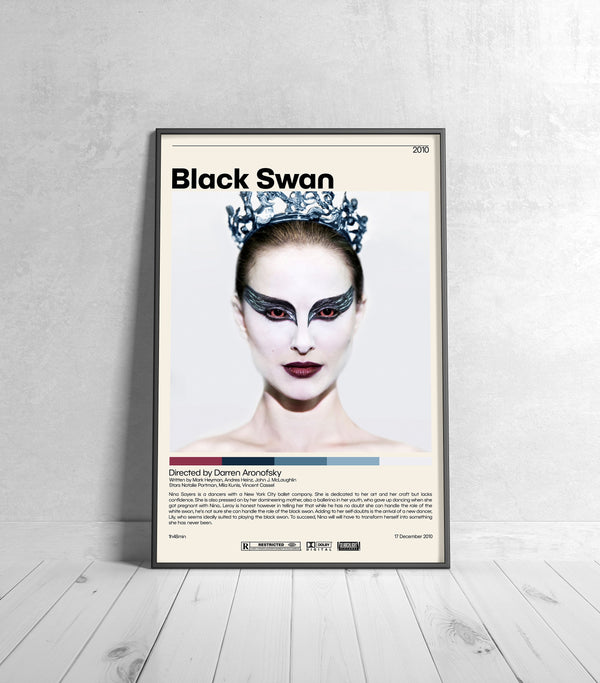 Black Swan Poster  Darren Aronofsky, Minimalist Movie Poster, Vintage Retro Art Print, Custom Poster, Wall Art Print, Home Decor 1229940185