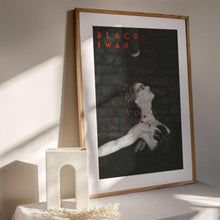 Black Swan Poster  Movie Wall Art  Midcentury Poster  Minimalist Art Print  Black White Poster   Gift Idea 1740823925
