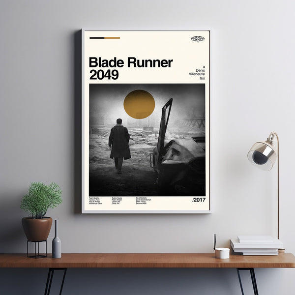 Blade Runner 2049 Poster, Blade Runner Movie, Denis Villeneuve Film, Classic Movie Poster, Retro Movie posters, Minimal Movie Art