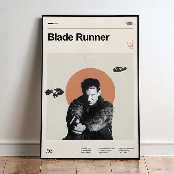 Blade Runner 1982 Movie Poster  Minimalist  Midcentury Poster  Wall Art Print  Retro Movie Poster 1731557153