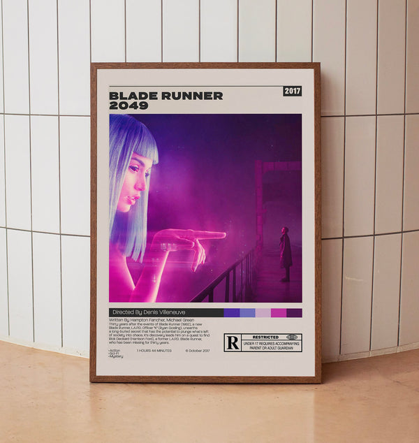 Blade Runner 2049 Poster, Denis Villeneuve, Minimalist Movie Poster 1