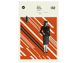 Blade Runner Inspired Poster, Art Print - Minimalist Shapes, Collage, Swiss, Vintage 626750620