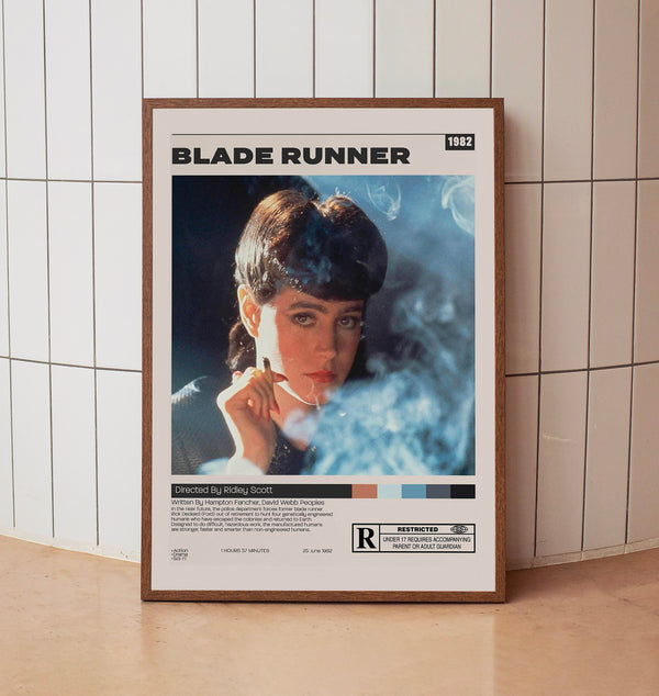 Blade Runner Poster, Ridley Scott, Minimalist Movie Poster