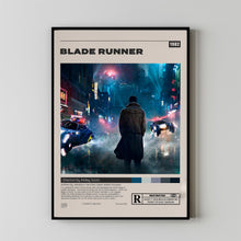 Blade Runner Poster, Ridley Scott, Minimalist Movie Poster, Vintage Retro