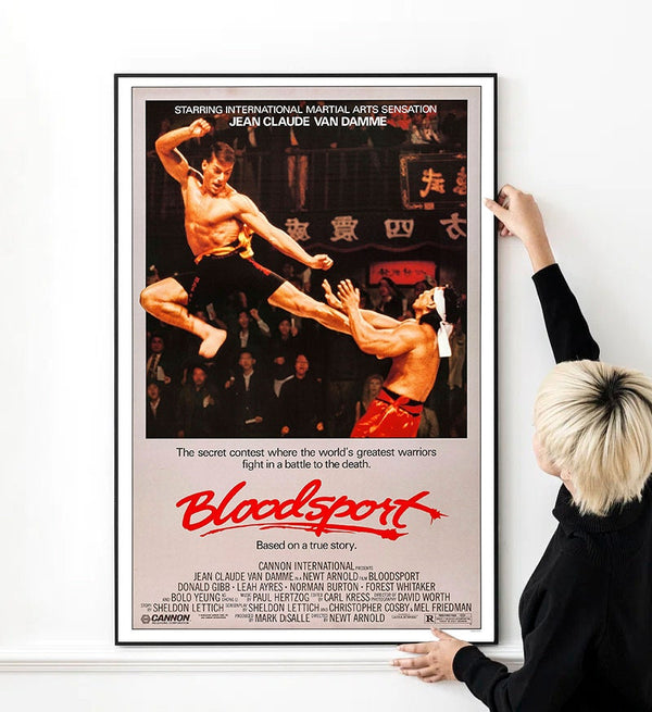 Bloodsport Movie Poster High Quality Print Photo Wall Art Canvas Cloth Poster 1551223447