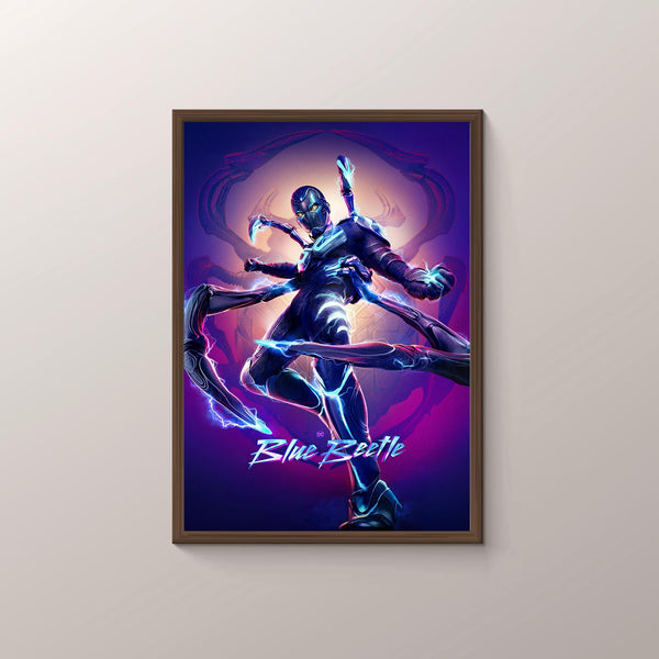 Blue Beetle Movie Poster - Room Decor Wall Art - Canvas Fabric Print - Poster Gift 1539319109