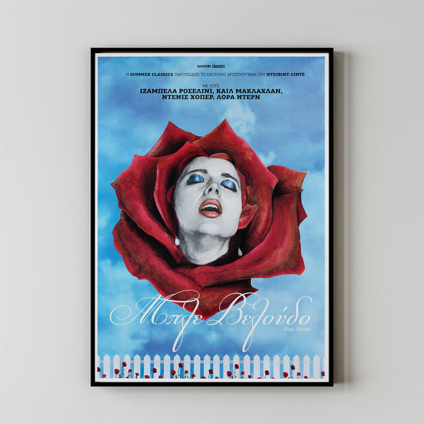 Blue Velvet Movie Poster Print, Canvas Wall Art, Room Decor, Movie Art