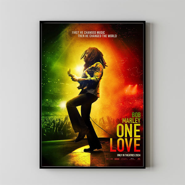 Bob Marley One Love Movie Poster 2023 FilmRoom Decor Wall ArtPoster GiftCanvas prints 1