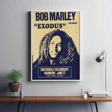 Bob Marley The Wailers Exodus Movie Poster Print, Canvas Wall Art, Room Decor, Movie Art 11