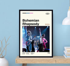 Bohemian Rhapsody Poster, Bryan Singer, Retro Poster, Minimalist Art, Vintage Poster, Midcentury Art, Movie Poster, Wall Decor 1716279092