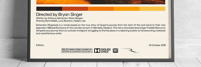 Bohemian Rhapsody  Bryan Singer  Minimalist Movie Poster, Vintage Retro Art Print, Custom Poster, Wall Art Print, Home Decor 992083324