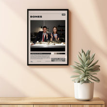 Bones Poster, Hart Hanson, Minimalist Tv Series, Vintage Retro Art Print, Film Poster