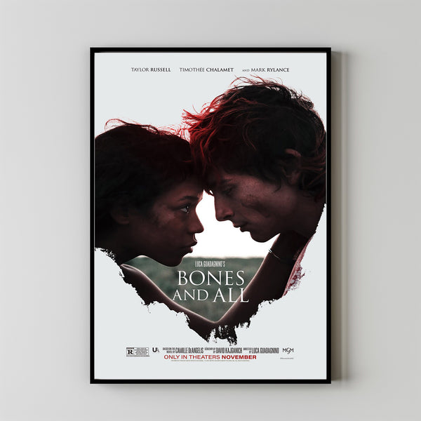 Bones and All Movie Poster 2023 FilmRoom Decor Wall ArtPoster GiftCanvas prints 3