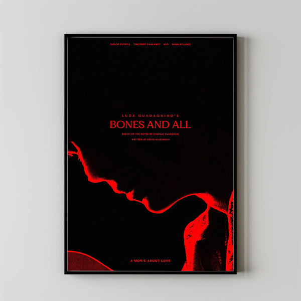 Bones and All Movie Poster 2023 FilmRoom Decor Wall ArtPoster GiftCanvas prints 4