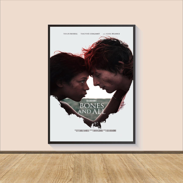 Bones and All Movie Poster Print, Canvas Wall Art, Room Decor, Movie Art, Gifts for HimHer, Wall Art Print, Art Poster For Gift 1556368750