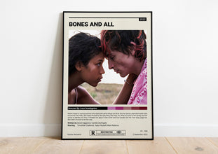 Bones and All Movie Poster  Custom Movie Print  Wall Art Print  Home decor  Gift idea  Luca Guadagnino Movies  Minimalist Movie Poster 1612646291