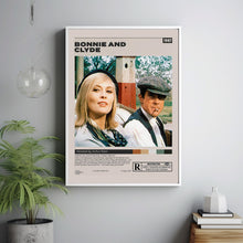 Bonnie ve Clyde Poster, Arthur Penn, Minimalist Movie Poster