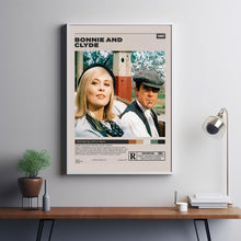 Bonnie ve Clyde Poster, Arthur Penn, Minimalist Movie Poster