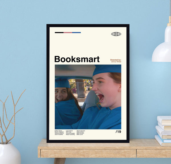 Booksmart Poster, Booksmart Print, Olivia Wilde, Midcentury Art, Minimalist Art, Movie Poster, Vintage Poster, Modern Poster, Wall Art 1716793120