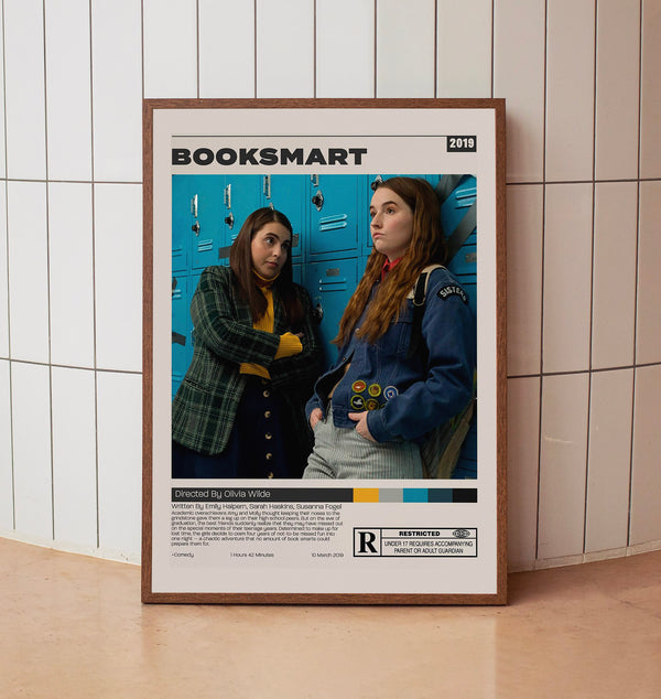 Booksmart Poster, Olivia Wilde, Minimalist Movie Poster, Room Decor