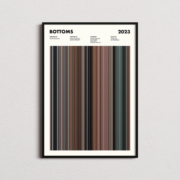Bottoms Movie Barcode Print, Bottoms Print, Bottoms Poster, Bottoms Wall Art, Bottoms Art Print, Bottoms Frames Print 1631622125