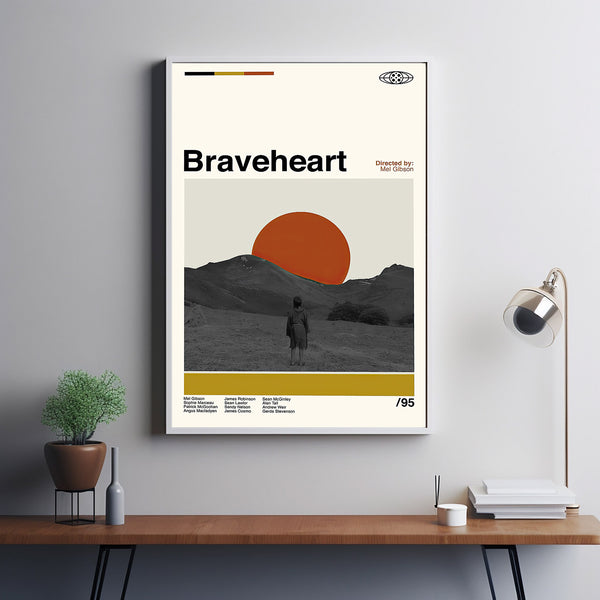 Braveheart Poster, Braveheart Movie, Vintage Modern, Album Cover Poster, Minimalist Art, High Quality, Wall Art, Modern Vintage