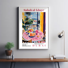 Breakfast Dubai, Brunch Art Print, Food Poster, Kitchen Wall Art, Eat Poster, Breakfast Poster, Breakffast Wall Art, Dubai Travel Poster