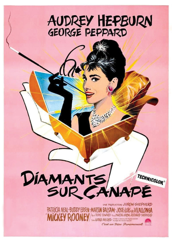 Breakfast at Tiffanys Alternative French Movie Poster Print Wall art Poster 1564686970