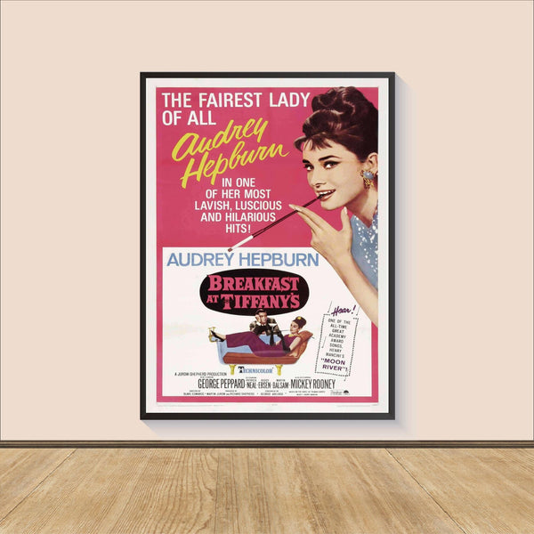 Breakfast at Tiffany's Movie Poster Print, Canvas Wall Art, Room Decor, Movie Art, Gifts for HimHer, Movie Print, Art Print, Film Poster 1588361325