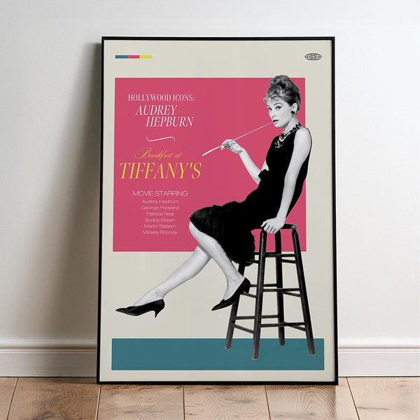 Breakfast at Tiffany's Movie Poster  Minimalist  Midcentury Poster  Wall Art Print  Retro Movie Poster 1741399487