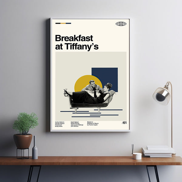 Breakfast at Tiffany Movie Poster, Breakfast Poster, Breakfast Film, Retro Movie, Poster Print Wall Art, Custom Poster, Modern Vintage