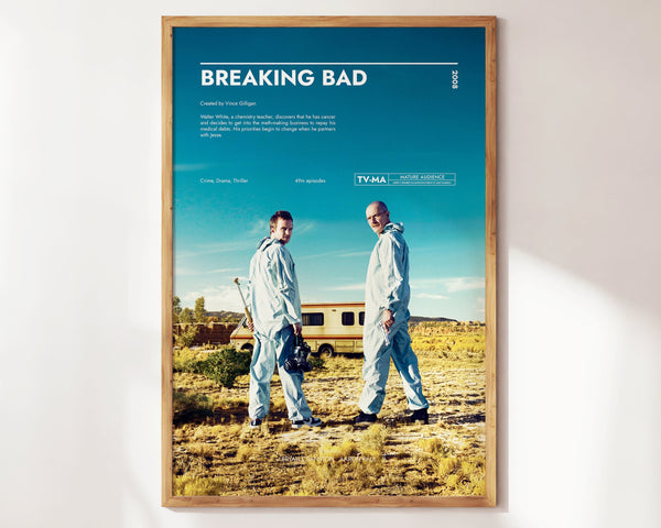 Breaking Bad  Poster  Art Print  Movie Posters  TV Posters  Gift for Movie lovers 1301318605