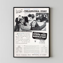 Bringing Up Baby Movie Poster Print, Canvas Wall Art, Room Decor, Movie Art
