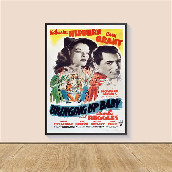 Bringing Up Baby (1938) Movie Poster Print, Canvas Wall Art, Room Decor, Personalized gift, Gifts for HimHer, Wall Art Print 1554953902