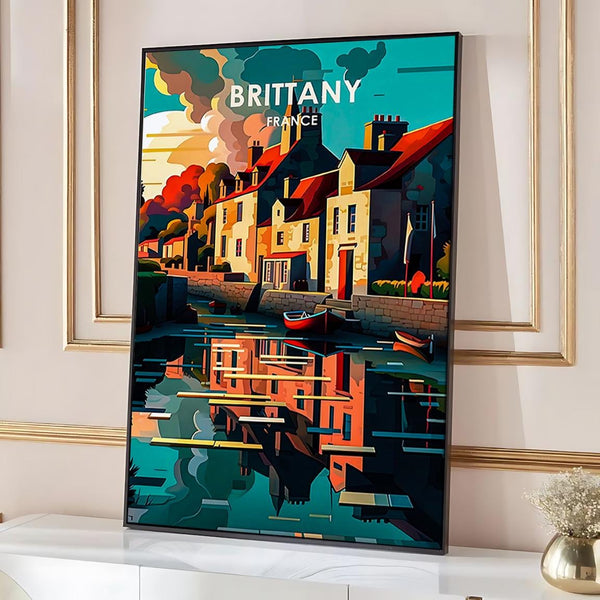 Brittany France- City Travel Poster Travel record Travel Printed Canvas Landscape Prints Gifts for Lover City poster Cityscape 1752418140