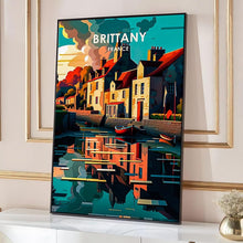 Brittany France- City Travel Poster Travel record Travel Printed Canvas Landscape Prints Gifts for Lover City poster Cityscape 1752418140